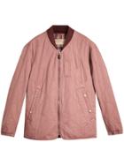 Burberry Lightweight Quilted Cotton Bomber Jacket - Pink & Purple