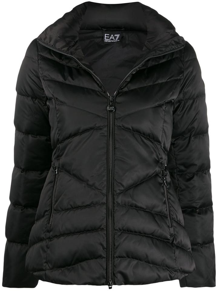 Ea7 Emporio Armani Padded Puffer Jacket - Black