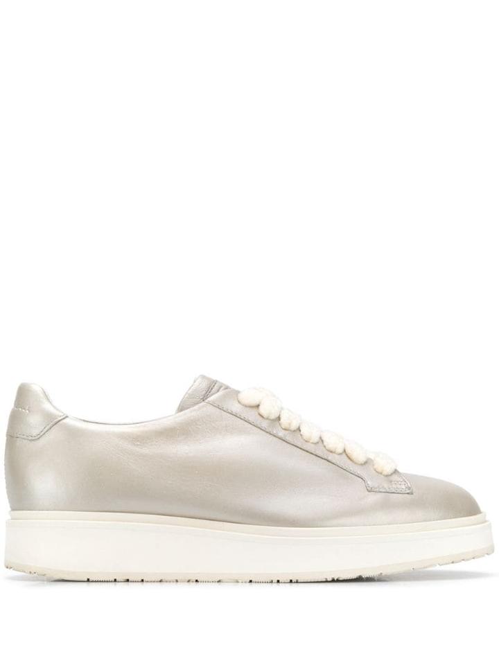 Santoni Chunky Sole Sneakers - Silver