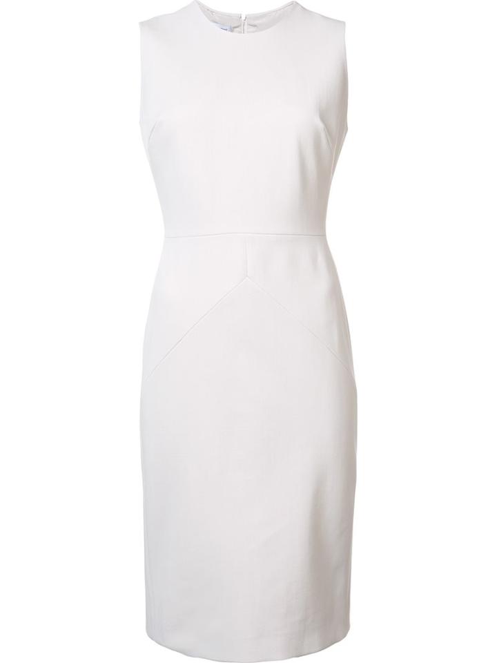 Narciso Rodriguez Sleeveless Fitted Dress, Women's, Size: 38, Nude/neutrals, Silk/spandex/elastane/viscose/virgin Wool