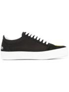 Joshua Sanders Embroidered Smiley Face Sneakers - Black