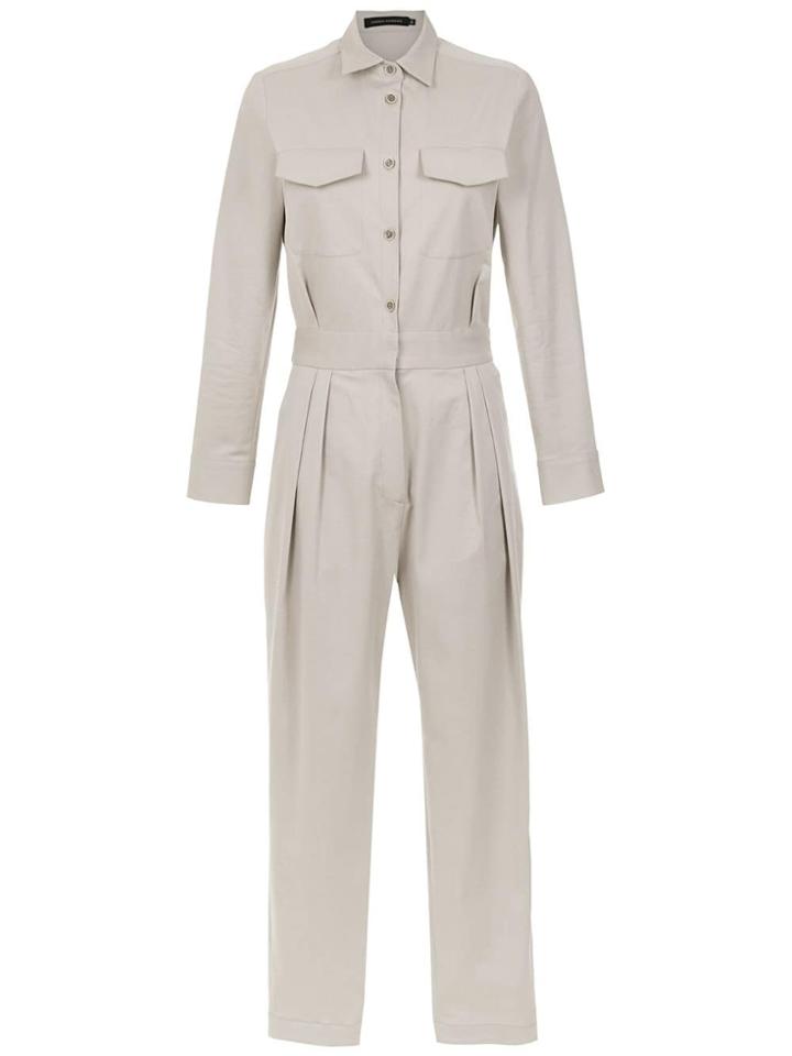 Andrea Marques Long Sleeved Jumpsuit - Neutrals