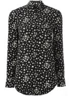 Saint Laurent - Star Print Shirt - Women - Silk - 42, Women's, Black, Silk