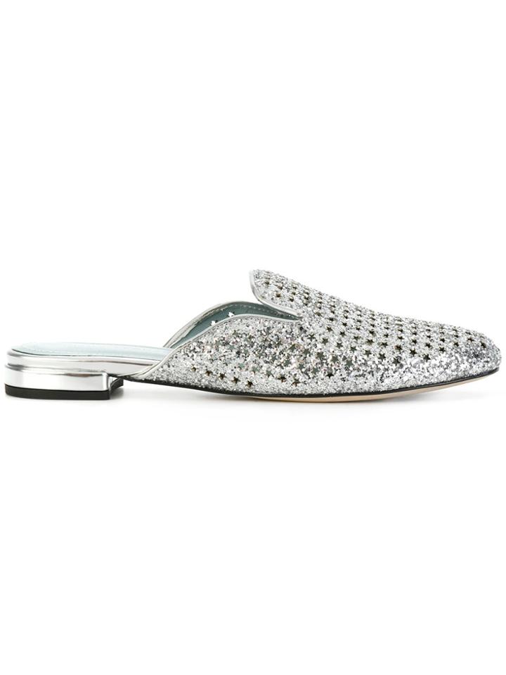 Chiara Ferragni Stars Sabot Mules - Metallic