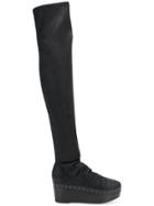 Rick Owens Stocking Wedge Boots - Black