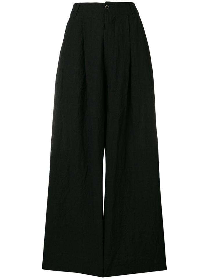 Uma Wang Plain Palazzo Pants - Black
