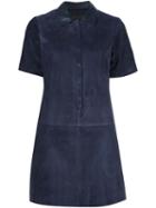Rag & Bone 'alix' Dress, Women's, Size: Large, Blue, Suede