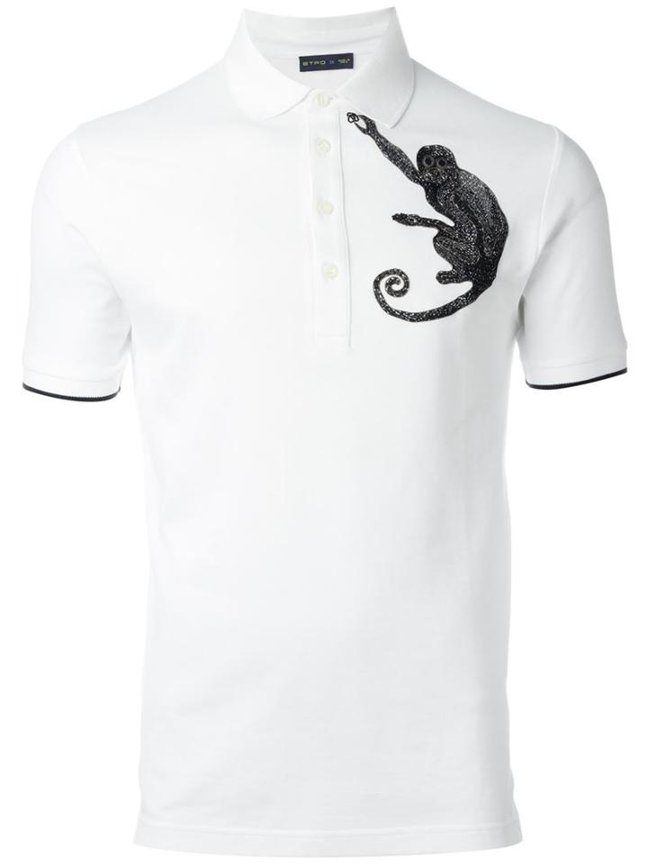 Etro Monkey Print Polo Shirt
