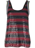 3.1 Phillip Lim Stripe Embellished Vest Top - Multicolour