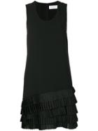 Victoria Victoria Beckham Pleated-hem Dress - Black