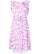 Marc Jacobs Floral Print Sundress - Pink & Purple