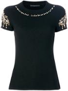 Ermanno Scervino Stone Embellished Top - Black