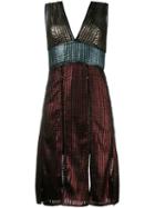 House Of Holland Woven Colour-block Dress