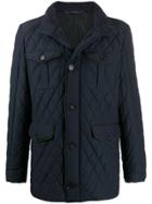 Hackett Quilted Padded Jacket - Blue