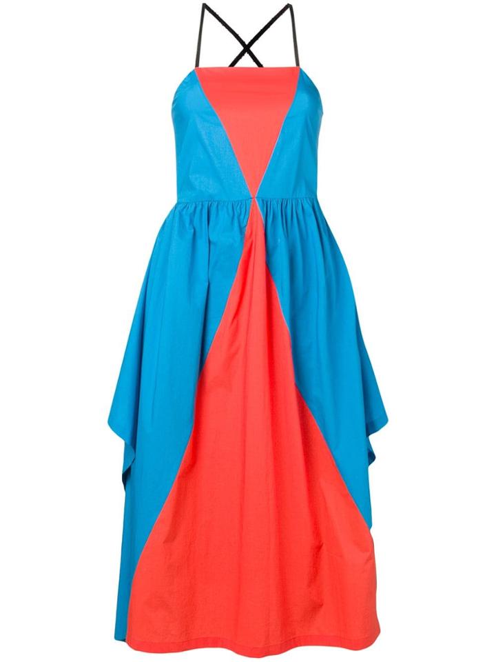 Isa Arfen Colour Block Dress - Blue