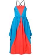 Isa Arfen Colour Block Dress - Blue