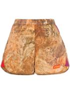 Heron Preston High-waisted Camouflage Print Shorts - Neutrals