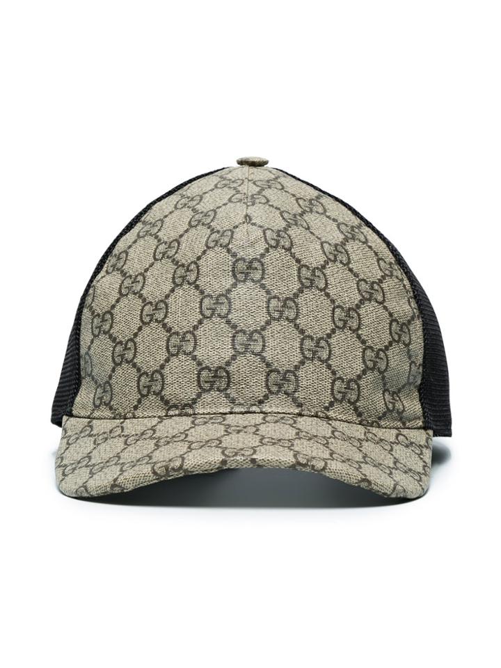 Gucci Gg Supreme Baseball Hat - Brown