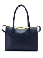 Mara Mac Led Lights Leather Tote Bag - Blue