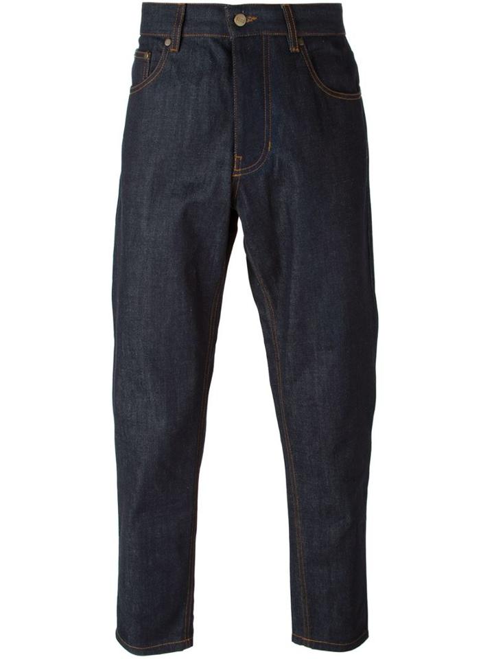 Ami Alexandre Mattiussi Carrot Fit Jeans, Men's, Size: 35, Blue, Cotton