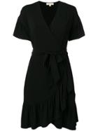 Michael Kors Collection Belted Wrap Dress - Black