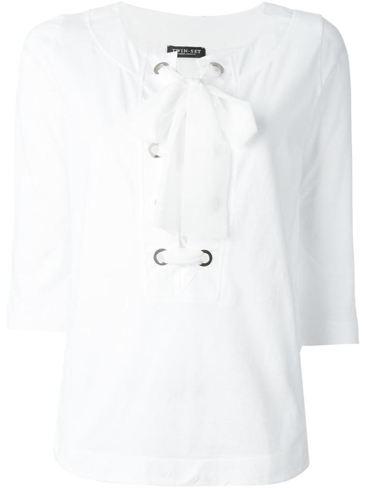 Twin-set Lace Fastening Blouse