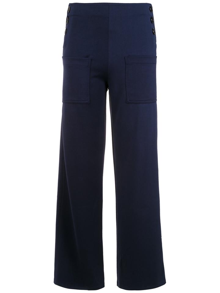 Gloria Coelho Yacht Trousers - Blue