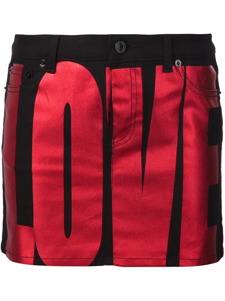 Givenchy Love Denim Mini Skirt