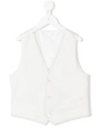 Dolce & Gabbana Kids - Single Breasted Gilet - Kids - Viscose/virgin Wool - 8 Yrs, White