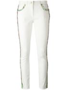 Etro - Lateral Strap Cropped Jeans - Women - Cotton/spandex/elastane - 26, White, Cotton/spandex/elastane