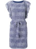 Michael Michael Kors - Zephyr Reptile Print Dress - Women - Polyester - Xs, White, Polyester