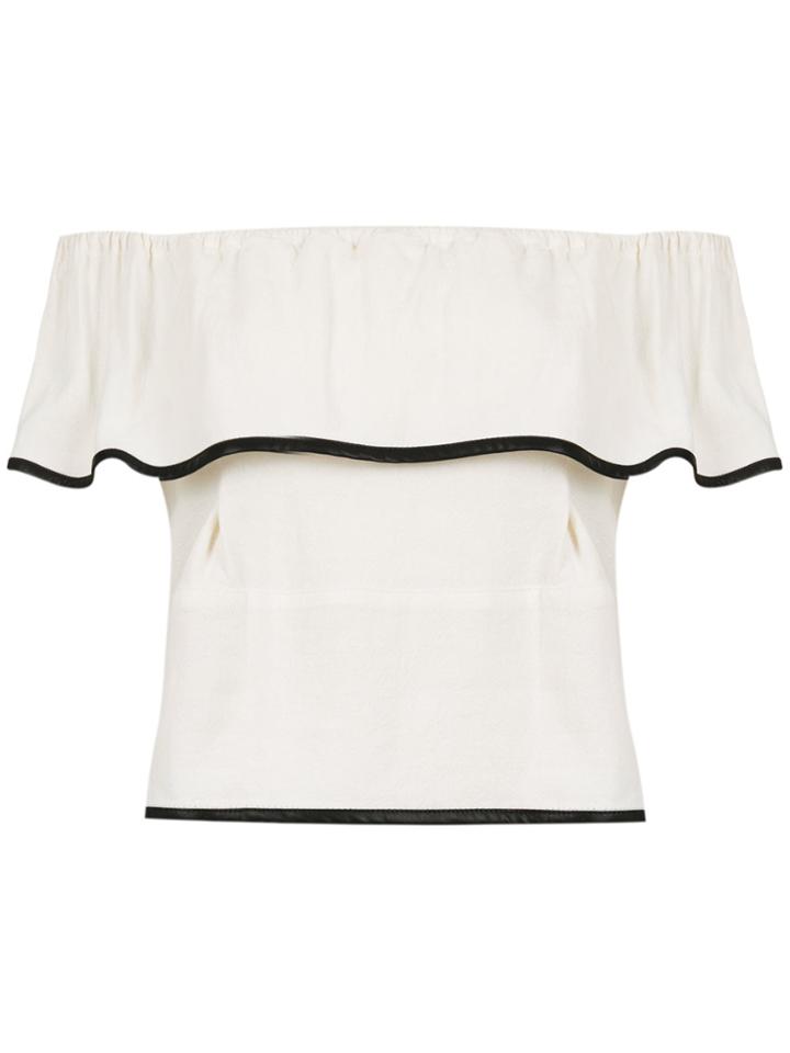 Olympiah Jasmine Off The Shoulder Blouse - Nude & Neutrals
