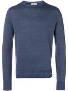 Canali Long-sleeve Fitted Sweater - Blue