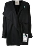 Maison Mihara Yasuhiro Wrap Front Stripe Shirt - Black