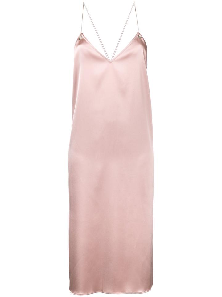 Cityshop Open Back Slip Dress, Women's, Pink/purple, Polyester/triacetate