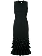 Dion Lee Slash Ruffle Shift Dress - Black