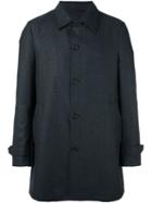 Z Zegna Button Up Coat, Men's, Size: 48, Grey, Polyester/cupro/wool