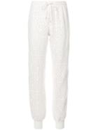 See By Chloé Perforated Argyle Track Trousers - Neutrals