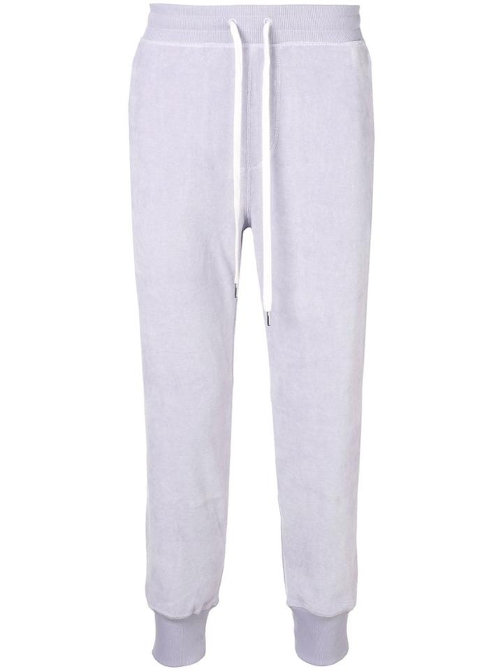 Ami Alexandre Mattiussi Velvet Ami Trackpants - Purple