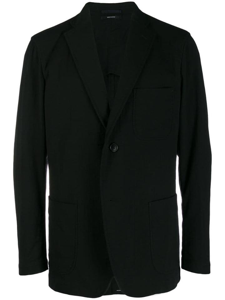 Issey Miyake Men Single-breasted Blazer - Black