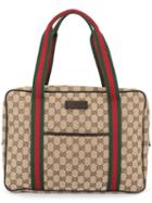Gucci Pre-owned Shelly Line Gg Pattern Hand Bag - Brown