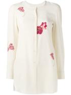 Salvatore Ferragamo Floral-print Shirt - Neutrals