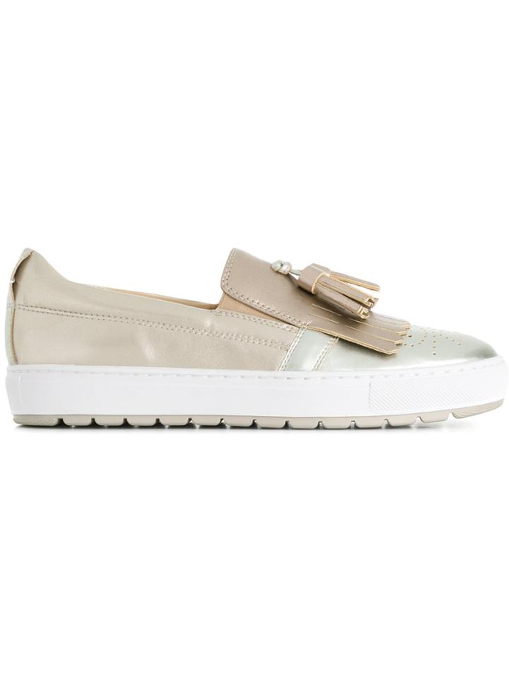 Geox Breeda Slip-on Sneakers - Metallic