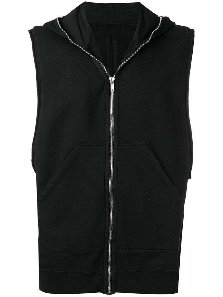Rick Owens Drkshdw Babel Sleeveless Gimp Hoodie - Black