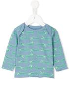 Stella Mccartney Kids - Crocodile Print T-shirt - Kids - Cotton - 3 Mth, Blue