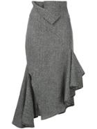 Monse Asymmetric Skirt - Black