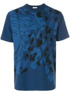 Versace Collection Medusa And Camouflage Print T-shirt - Blue