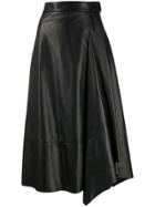 Brunello Cucinelli Wrap Midi Skirt - Black