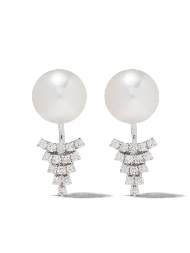 Yoko London 18kt White Gold Novus Freshwater Pearl And Diamond