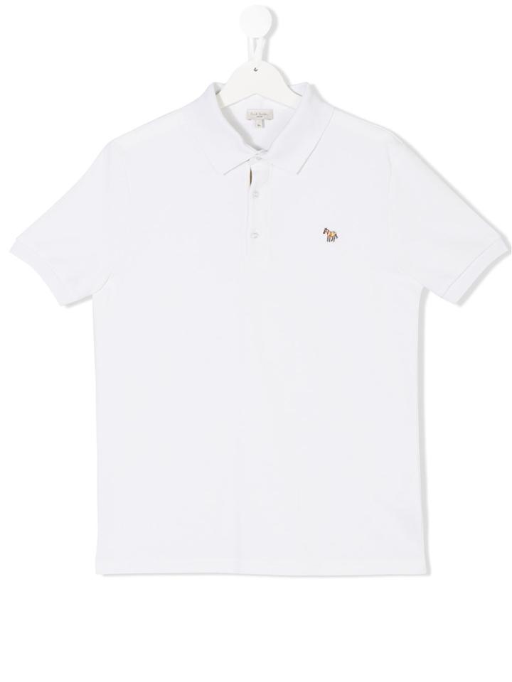 Paul Smith Junior Teen Classic Polo Shirt - White